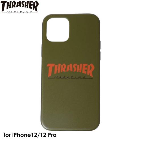 THRASHER HOME TOWN Logo Hybrid IML Back Case OLV/ORGスラッシャー アイフォンケース iphoneケース 背面ケース メンズ レディース スマホケース ストリート ロゴ4589676562549