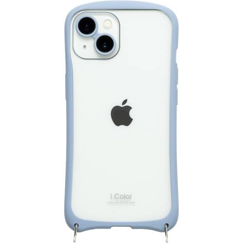 【あす楽 土日 祝日発送】NATURAL design iPhone14/iPhone13兼用背面型ケース i.Color Sky Blue 4573491416439