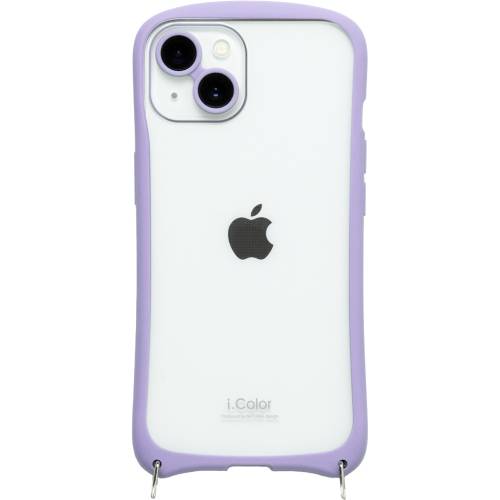 【あす楽、土日、祝日発送】NATURAL design iPhone14/iPhone13兼用背面型ケース i.Color Purple 4573491416446