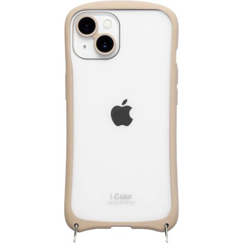 【あす楽 土日 祝日発送】NATURAL design iPhone14/iPhone13兼用背面型ケース i.Color Beige 4573491416453