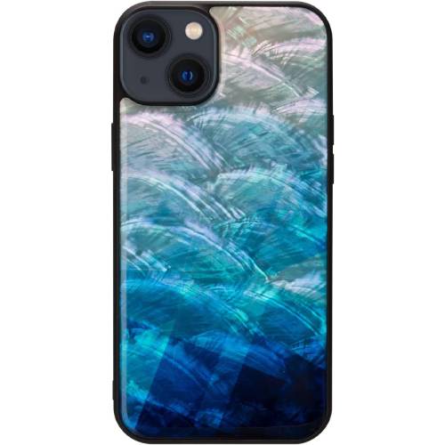 Rakuten - 【あす楽、土日、祝日発送】【送料無料】ikins 天然貝ケース for iPhone 14 Plus ブルーレイク