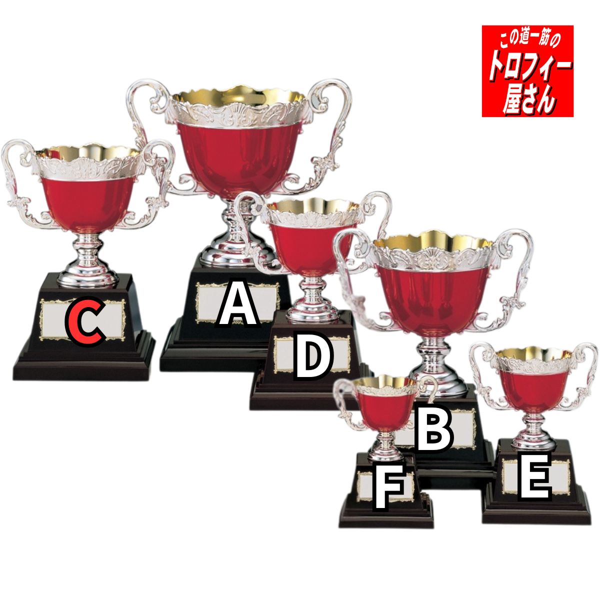 樂天商城 - 優勝カップ（21cm）【送料無料：AC9507C】★文字彫刻無料★リボン代込★【高級色彩カップ】