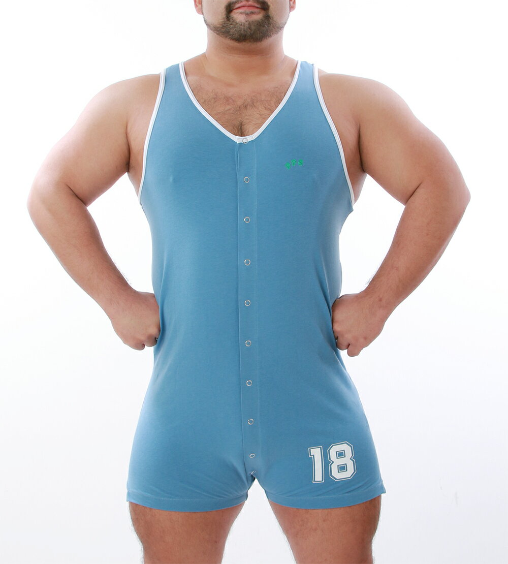 18コットンストレッチレスリングスーツ