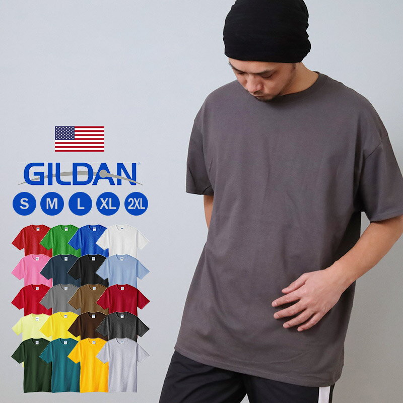 無地 tシャツ メンズ 半袖Tシャツ GILDAN ギルダン 重ね着 インナー クルーネック ユニセックス 無地T..