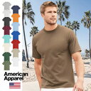 無地 Tシャツ メンズ 半袖 American Apparel アメリカンアパレル トップス クルーネック ユニセックス レディース 男女兼用 無地Tシャツ ホ...