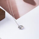 【マラソンSALE 10%OFF&5倍ポイント】ネックレス リングホルダ ペンダント 立体 鎖骨チェーン 首飾り シルバー925 silver925 恋人 ギフ...