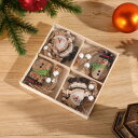 クリスマス飾り オーナメント 全4種類 オブジェ ウッド 木製 雑貨 飾り 卓上 室内装飾 サンタクロース サンタさん プレゼント ギフト 贈り物 イベント イ...