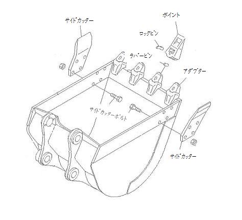 アダプター　CAT用　0.25クラス　横　板厚27mm