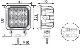 LED�إåɥ饤�ȡʺ�����ˡڲ�����12-24V�ޥ���Ÿ� 48W