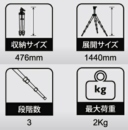 TAKENOW TD03WLシリーズ用三脚スタンド