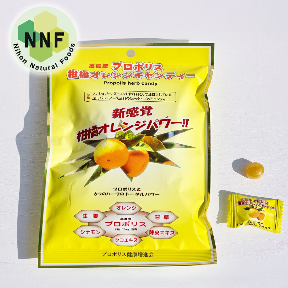 【メール便（ゆうパケット利用）　送料無料】プロポリスエキス配合　ノンシュガーのど飴『プロポリスオ..