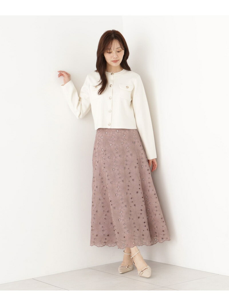 【SALE／10%OFF】カットワークレーススカート PROPORTION BODY DRESSING プロポーションボディドレッシング スカート その他のスカート ブラック ブラウン【RBA_E】【先行予約】*【送料無料】[Rakuten Fashion] proportionbodydressing-10008594 PROPORTION BODY DRESSING サンプル画像3