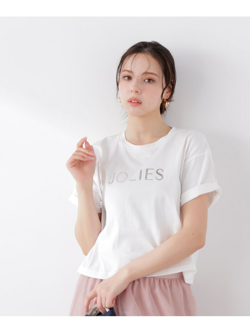 Rakuten - ロゴTシャツ 26SS PROPORTION BODY DRESSING プロポーションボディドレッシング トップス カットソー・Tシャツ ホワイト グレー【送料無料】[Rakuten Fashion]