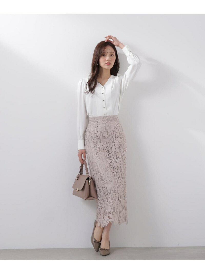 레이스 타이트 스커트 26SS PROPORTION BODY DRESSING 프로포션 바디 드레싱 스커트 기타 스커트 베이지 네이비 [무료 배송] [Rakuten Fashion]