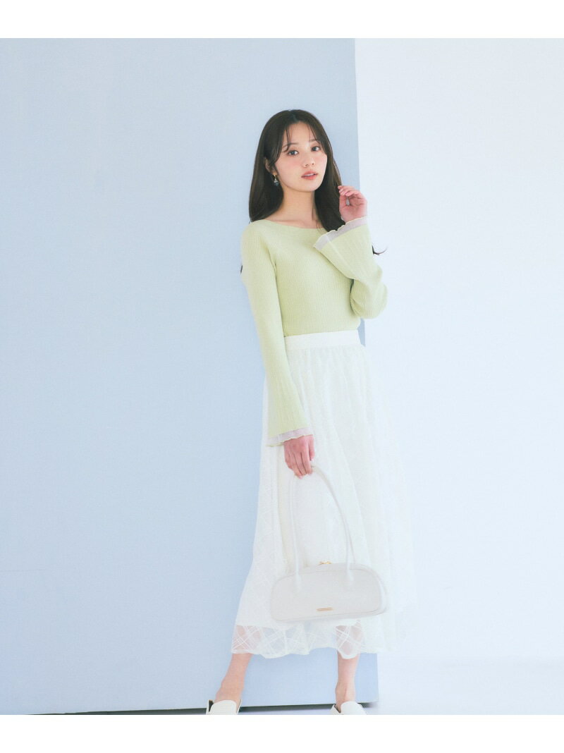 Rakuten - シアーチェックフレアスカート 26SS PROPORTION BODY DRESSING プロポーションボディドレッシング スカート その他のスカート ピンク ベージュ【送料無料】[Rakuten Fashion]