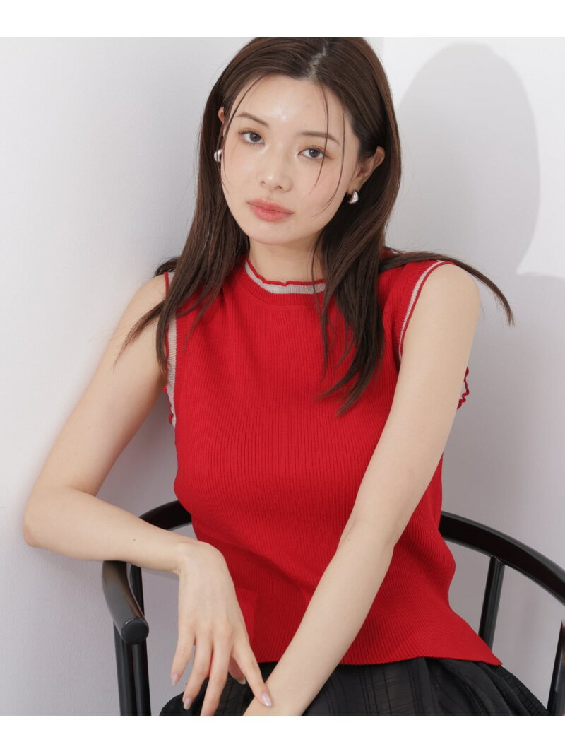 Rakuten - 部分シアーノースリーニット PROPORTION BODY DRESSING プロポーションボディドレッシング トップス ニット ベージュ グリーン レッド ブラック【先行予約】*【送料無料】[Rakuten Fashion]