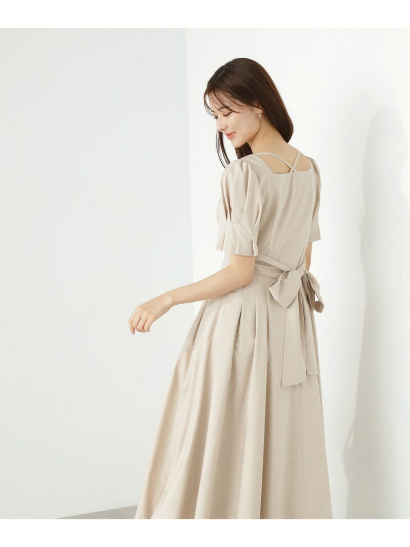ハートカット2Wayリボンワンピース PROPORTION BODY DRESSING プロポーションボディドレッシング ワンピース・ドレス ワンピース ベージュ ピンク ネイビー【送料無料】[Rakuten Fashion]のサムネイル