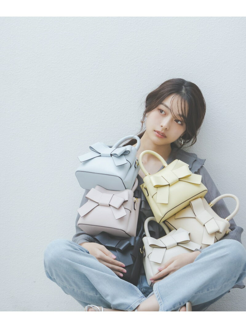 Rakuten - フロントリボンバックミニ PROPORTION BODY DRESSING プロポーションボディドレッシング バッグ その他のバッグ ピンク ブルー ホワイト【先行予約】*【送料無料】[Rakuten Fashion]
