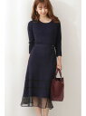 [Rakuten Fashion]【SALE／30%OFF】シアーリブニットワンピース PROPORTION BODY DRESSING プロポーションボディドレッシング ワンピース ワンピースその他 ネイビー グレー【RBA_E】【送料無料】