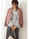 [Rakuten Fashion]【SALE／50%OFF】フェイクスエードライダースブルゾン PROPORTION BODY DRESSING プロポーションボディドレッシング コート/ジャケット ブルゾン ブラウン グレー【RBA_E】【送料無料】