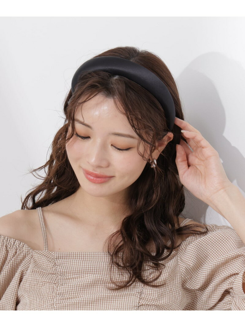 Rakuten - サテンカチューシャ PROPORTION BODY DRESSING プロポーションボディドレッシング ファッション雑貨 その他のファッション雑貨 ブラック[Rakuten Fashion]