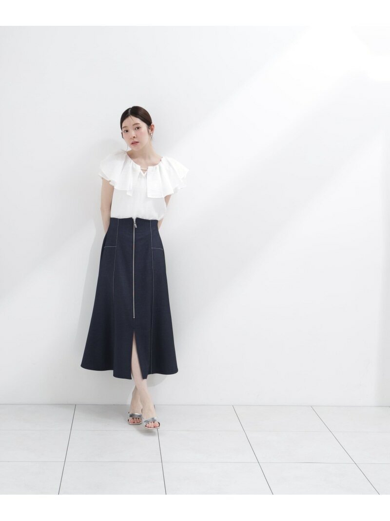 フロントジップマーメードスカート PROPORTION BODY DRESSING プロポーションボディドレッシング スカート その他のスカート ネイビー ブラック ブラウン【先行予約】*【送料無料】[Rakuten Fashion]