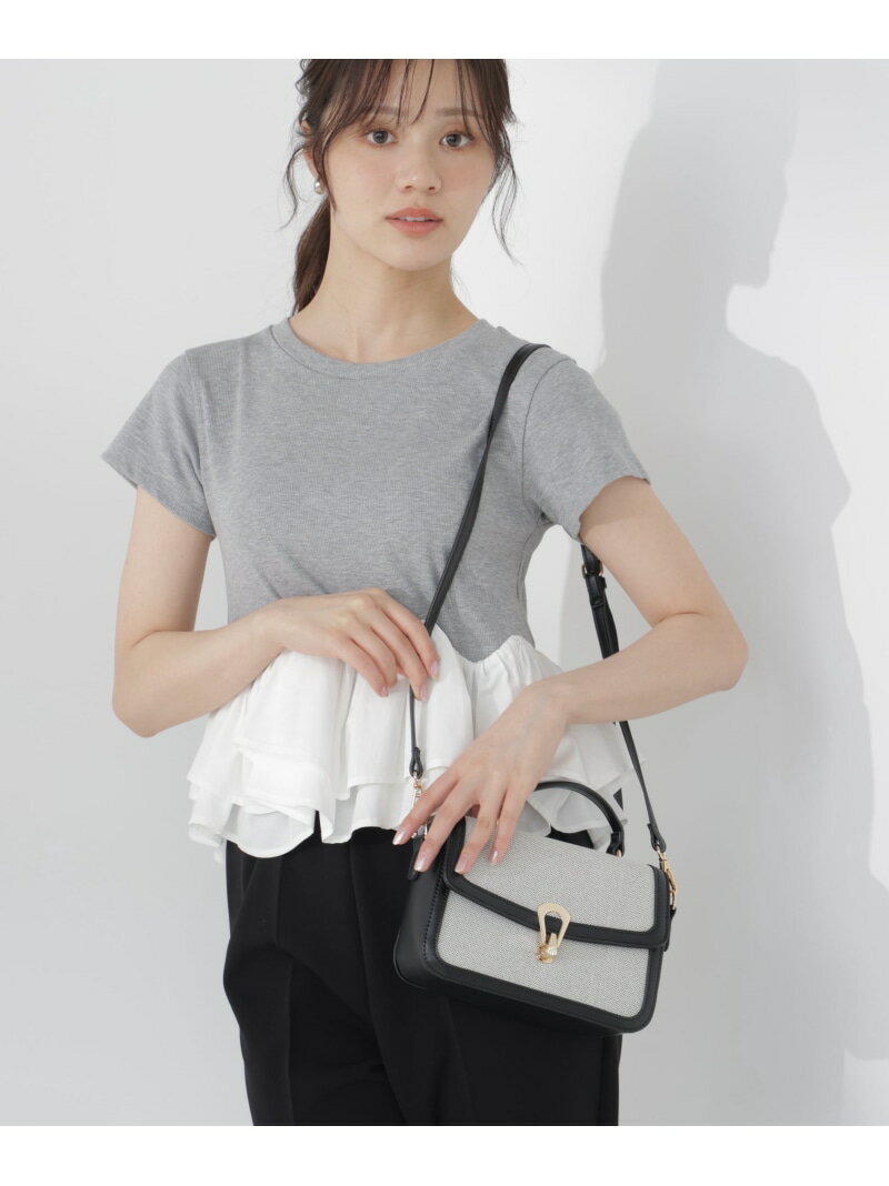 Rakuten - バイカラーミニショルダーバッグ PROPORTION BODY DRESSING プロポーションボディドレッシング バッグ その他のバッグ グレー ブラック【送料無料】[Rakuten Fashion]