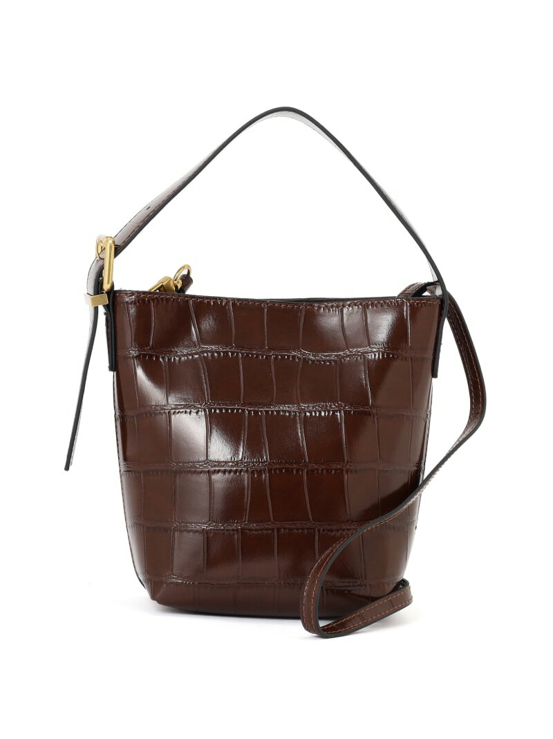 クロコ型押しミニバッグ PROPORTION BODY DRESSING プロポーションボディドレッシング バッグ その他のバッグ ブラウン ブラック【送料無料】[Rakuten Fashion]