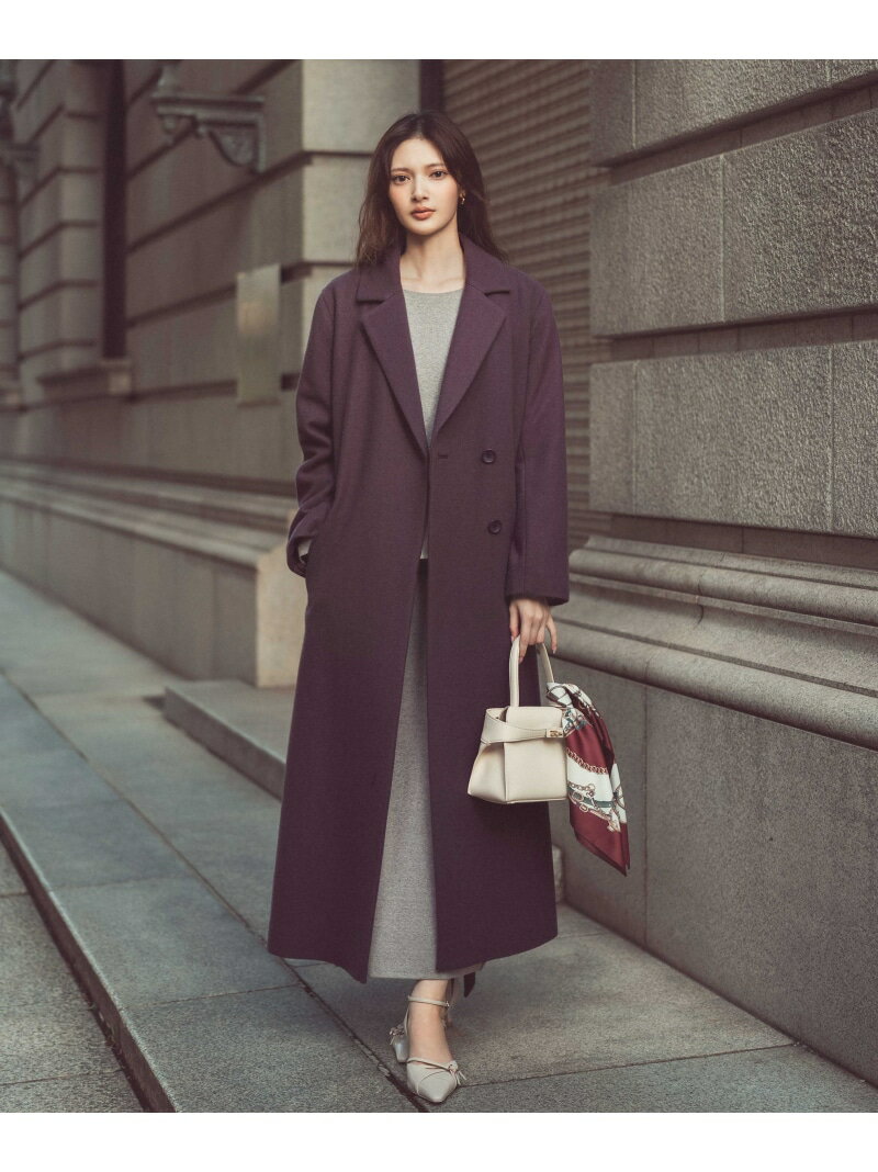 ベルテッドレディーコート 25AW PROPORTION BODY DRESSING プロポーションボディドレッシング ジャケット・アウター その他のジャケット・アウター ワインレッド ブラック ベージュ【送料無料】[Rakuten Fashion]