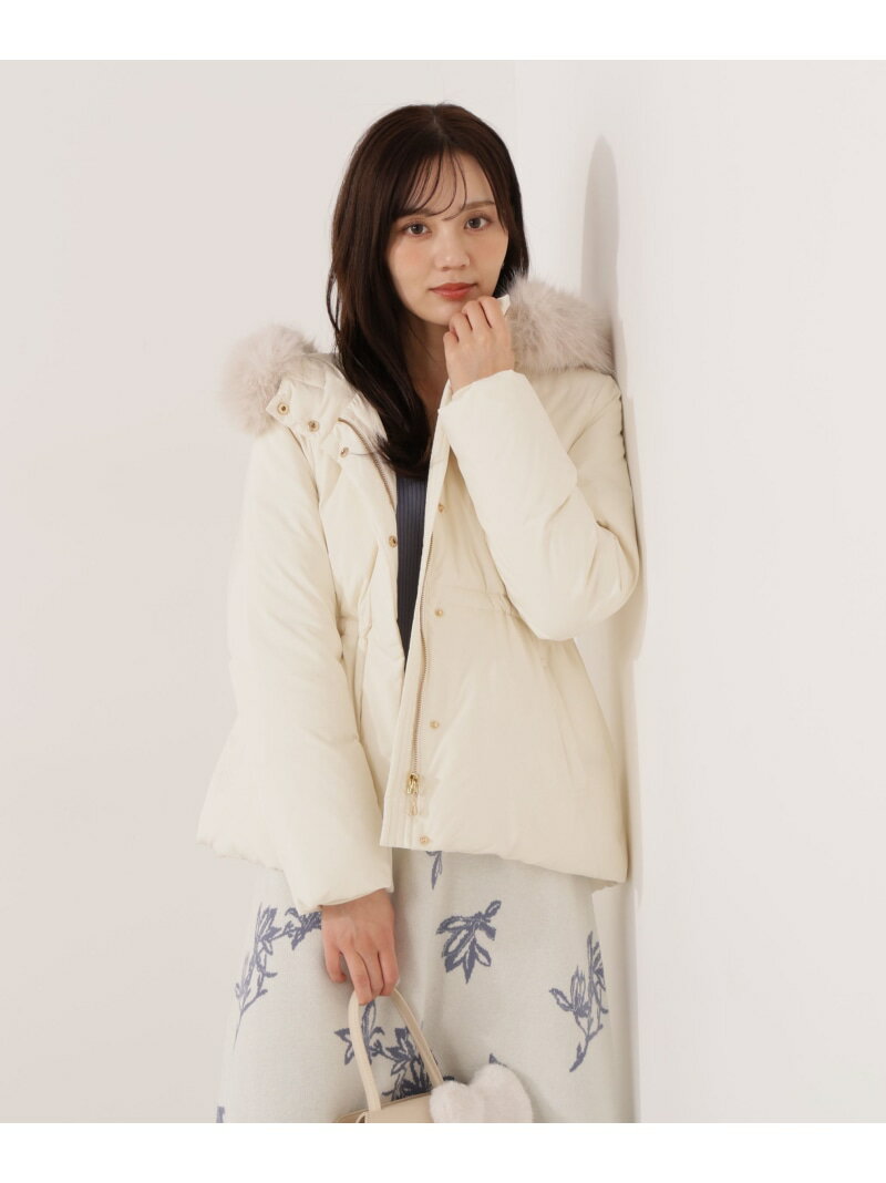 ウエストマークショートダウン 25AW PROPORTION BODY DRESSING プロポーションボディドレッシング ジャケット・アウター ブルゾン・ジャンパー ベージュ ブラック【送料無料】[Rakuten Fashion]