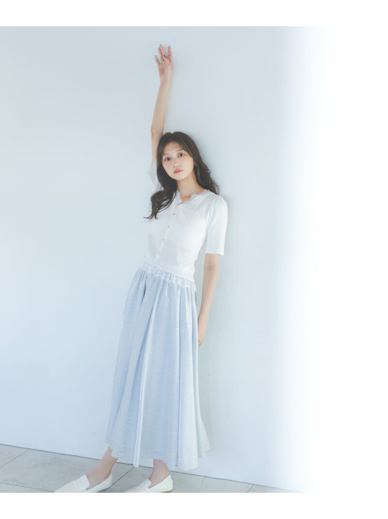 ニュアンスサテンシャイニースカート PROPORTION BODY DRESSING プロポーションボディドレッシング スカート その他のスカート ベージュ ピンク ブルー