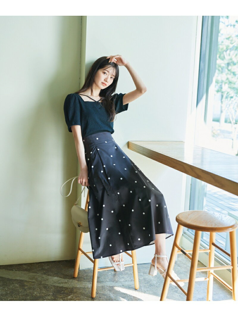 ｜美人百花5月号掲載 タイアップ休井美郷さん着用商品｜タフタスカート PROPORTION BODY DRESSING プロポーションボディドレッシング スカート その他のスカート ブルー【送料無料】[Rakuten Fashion]のサムネイル