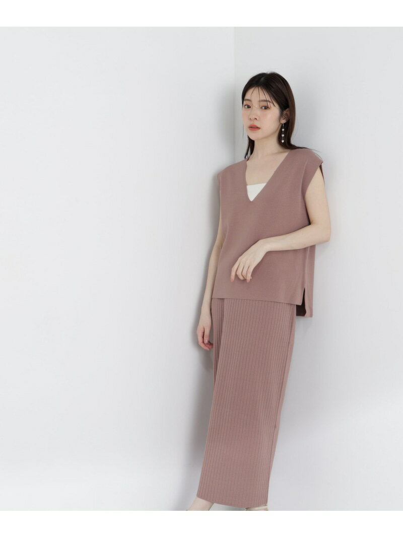 Rakuten - ナローニットSETUP 25AW PROPORTION BODY DRESSING プロポーションボディドレッシング ワンピース・ドレス ワンピース グレー ブラウン【送料無料】[Rakuten Fashion]