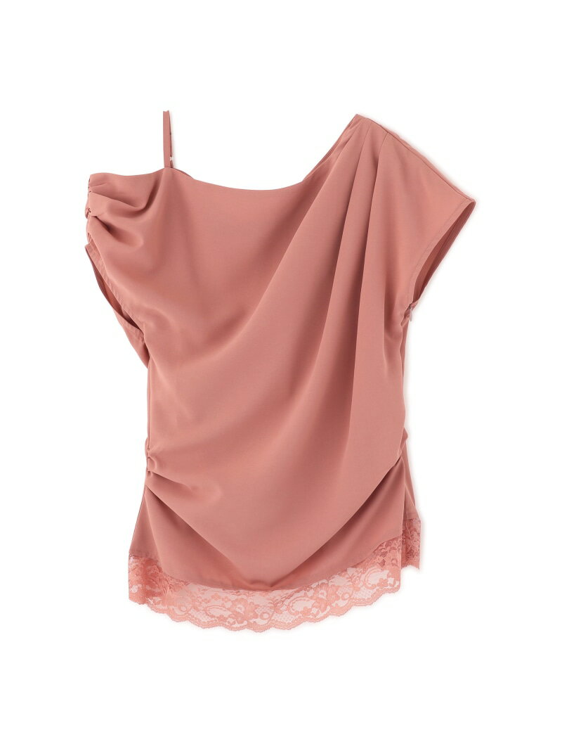 Rakuten - ＜a/mie＞アシメドレープブラウス PROPORTION BODY DRESSING プロポーションボディドレッシング トップス シャツ・ブラウス ピンク ホワイト グレー【送料無料】[Rakuten Fashion]