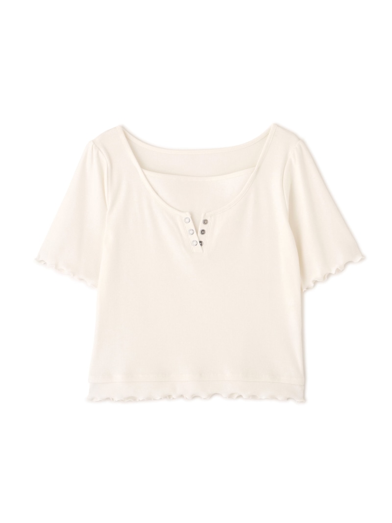 Rakuten - 見せかけヘンリーネックカットソー PROPORTION BODY DRESSING プロポーションボディドレッシング トップス カットソー・Tシャツ ピンク ホワイト グレー【送料無料】[Rakuten Fashion]