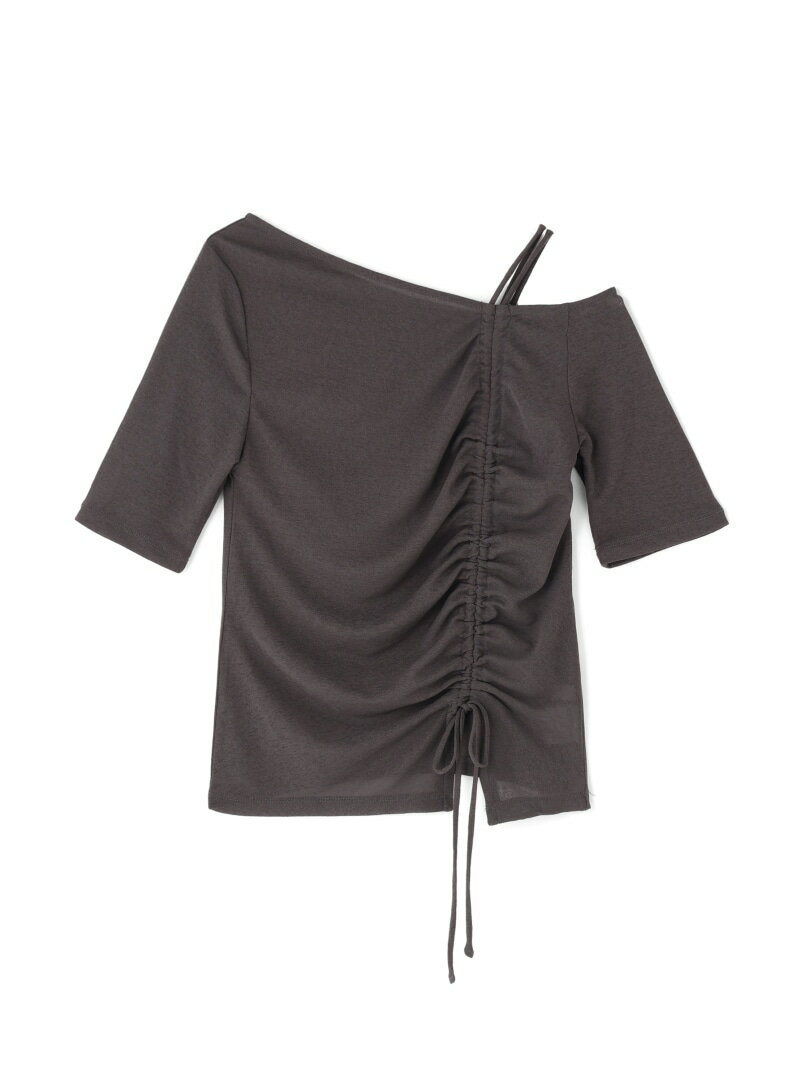 Rakuten - ＜a/mie＞アシメドロストカットソー26SS PROPORTION BODY DRESSING プロポーションボディドレッシング トップス カットソー・Tシャツ ピンク ホワイト グレー【先行予約】*【送料無料】[Rakuten Fashion]