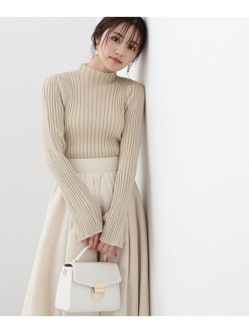 フレアスリーブパールデザインニット PROPORTION BODY DRESSING プロポーションボディドレッシング トップス ニット イエロー グレー ホワイト【送料無料】[Rakuten Fashion]のサムネイル