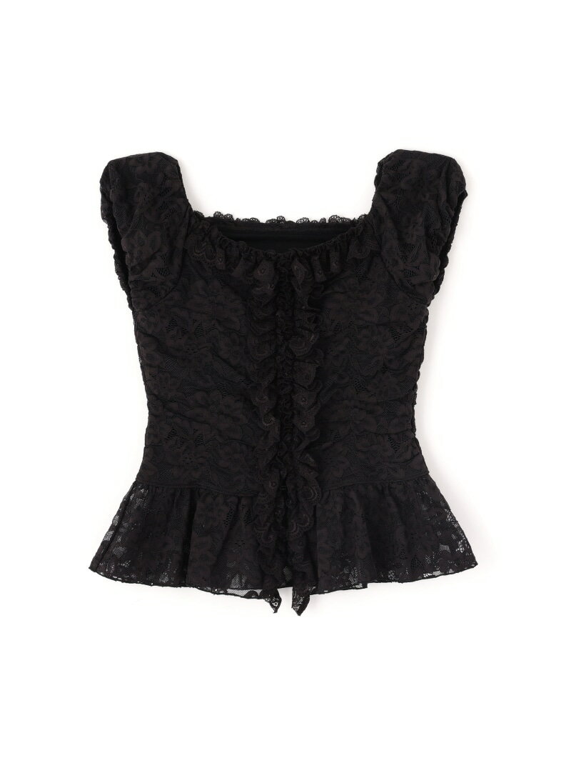 ＜a/mie＞レースフリルカットソー PROPORTION BODY DRESSING プロポーションボディドレッシング トップス カットソー・Tシャツ イエロー ホワイト ブラック【先行予約】*【送料無料】[Rakuten Fashion]