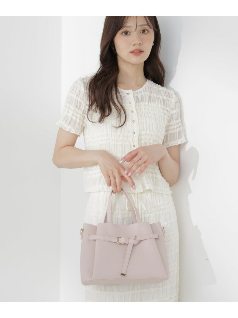 Rakuten - ベルトモチーフトートバッグ PROPORTION BODY DRESSING プロポーションボディドレッシング バッグ その他のバッグ ベージュ グレー ピンク【送料無料】[Rakuten Fashion]