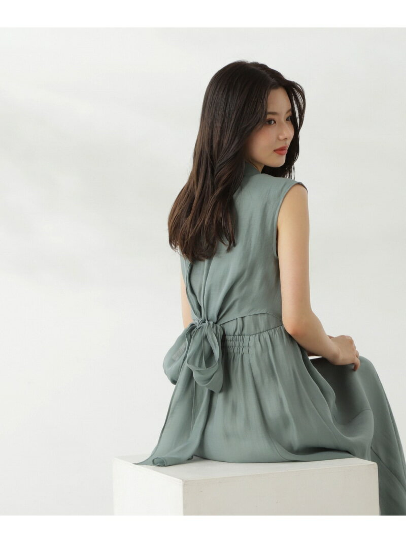 バックリボンシャツワンピース PROPORTION BODY DRESSING プロポーションボディドレッシング ワンピース・ドレス ワンピース ピンク ブラウン グリーン【先行予約】*【送料無料】[Rakuten Fashion]のサムネイル