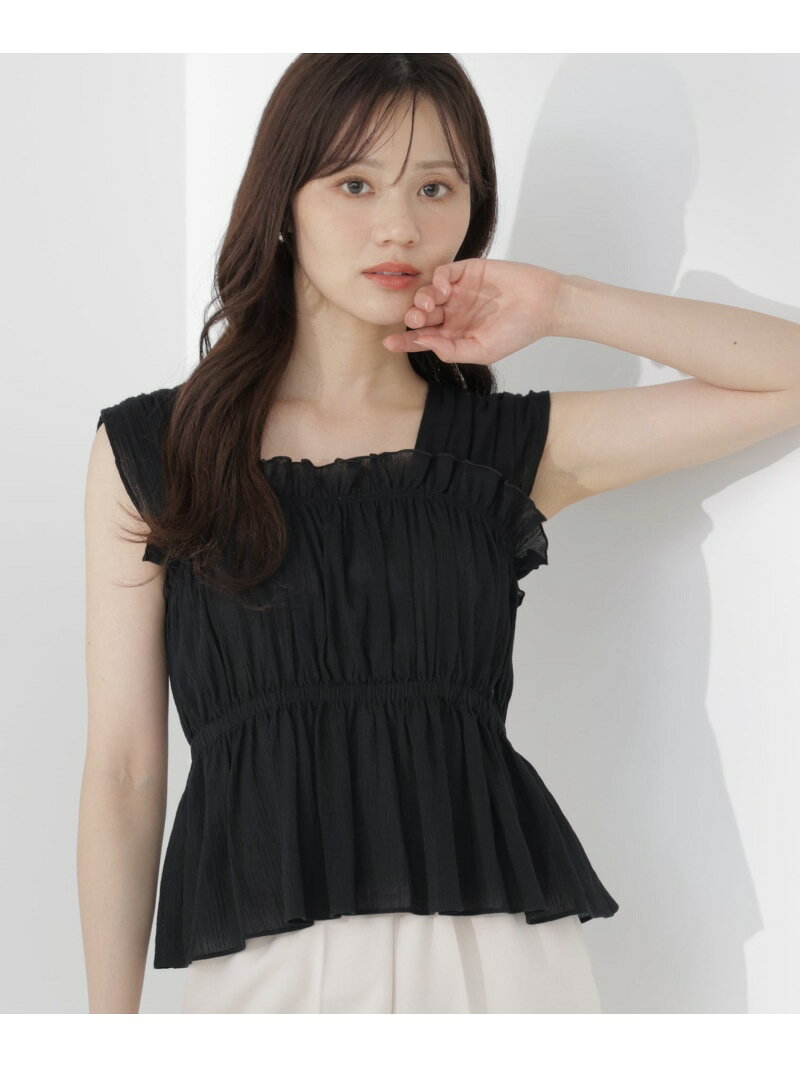 ギャザーブラウス PROPORTION BODY DRESSING プロポーションボディドレッシング トップス シャツ・ブラウス ベージュ ピンク ブラック