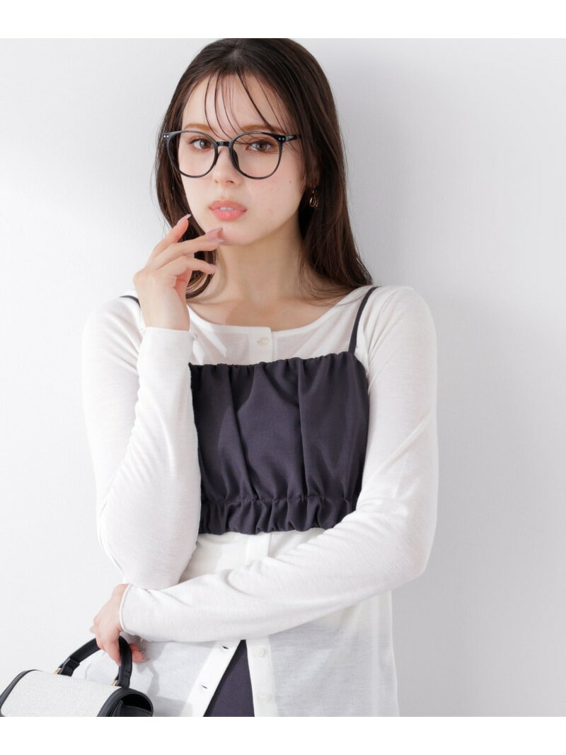 Rakuten - ギャザービスチェ 26SS PROPORTION BODY DRESSING プロポーションボディドレッシング トップス シャツ・ブラウス ベージュ ホワイト グレー【送料無料】[Rakuten Fashion]