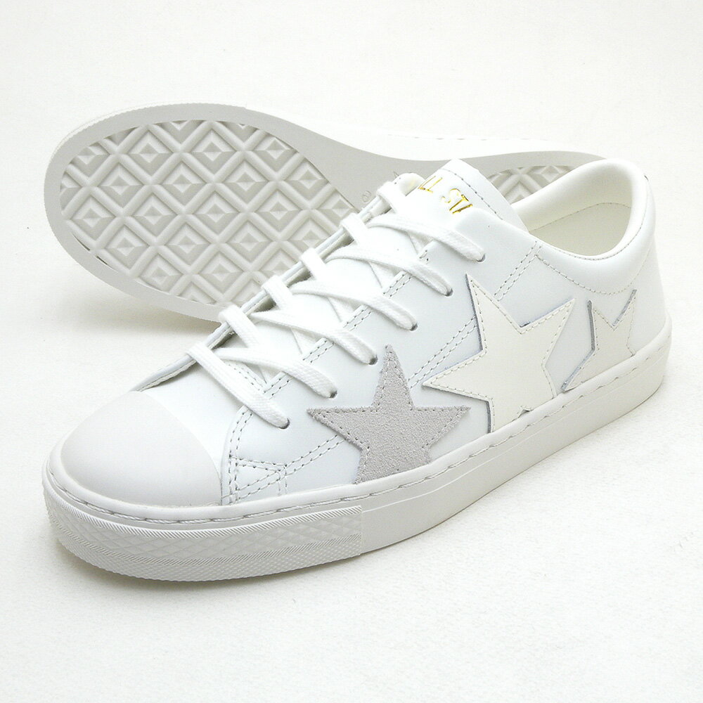 【値引きクーポン配布中】 天然皮革 CONVERSE コンバース オールスター クップ トリオスター ローカット ホワイト ALL STAR COUPE TRIOSTAR OX オックス 本皮 送料無料