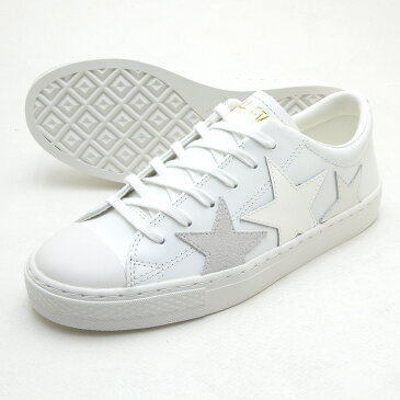 【値引きクーポン配布中】 天然皮革 CONVERSE コンバース オールスター クップ トリオスター ローカット ホワイト ALL STAR COUPE TRIOSTAR OX オックス 本皮 送料無料