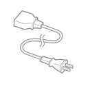 (代引不可)パナソニック ホットプレート用 電源コード AZN10-4633H (A)