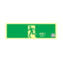 (代引不可) トーアン 壁用避難口誘導標識 高輝度蓄光式誘導標識 ルミカセー 14-921 HLS-1 (A)