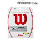 ウィルソン 　テニスガット　シンセティック・ガット・パワー16　イエローWilson SYNTHETIC GUT POWER 16