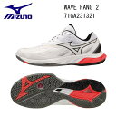 MIZUNO ミズノ バドミントン シューズWAVE FANG 2 71GA231321 日本バドミントン協会審査合格品