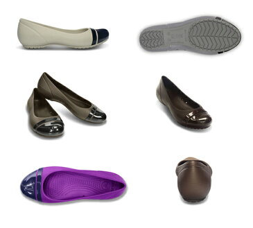 【クロックスジャパン正規品】 クロックス(crocs) キャップトゥ フラット (cap toe flat w) 【メール便NG】【crocssale】