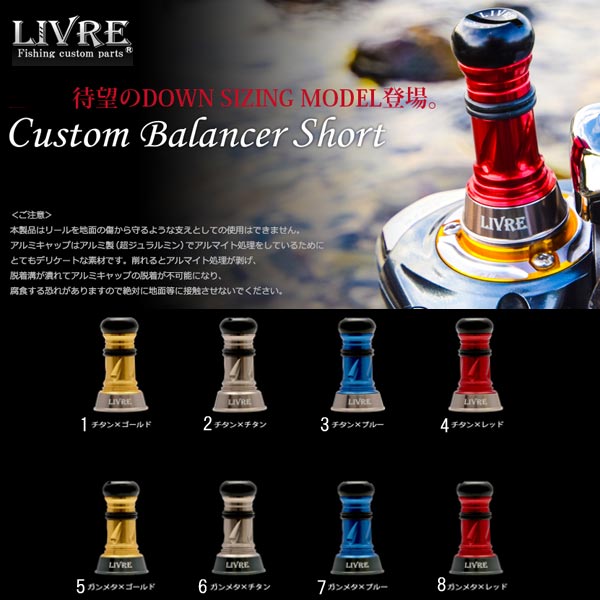 リブレ カスタムバランサー ショート シマノ・ダイワ共通 C1タイプ LIVRE Custom Balancer Short SHIMANO DAIWA C1 Type 